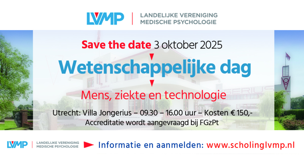save the date Wetenschappelijke dag LVMP 2025